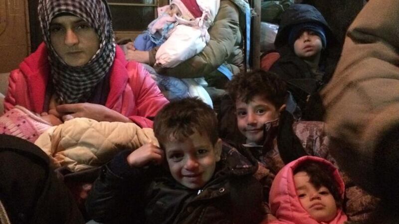 Refugees in Macedonia cram on to unheated, overcrowded trains heading north towards Serbia. They are charged €25  for a trip that costs locals only €6. Photograph: Daniel McLaughlin