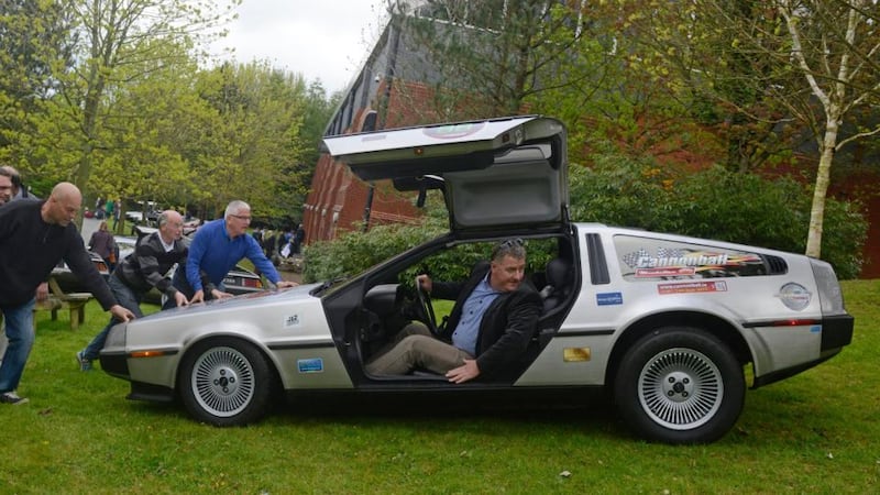 A DeLorean sports car on show at the Ulster Folk and Transport Museum yesterday. Photograph: Colm Lenaghan/Pacemaker