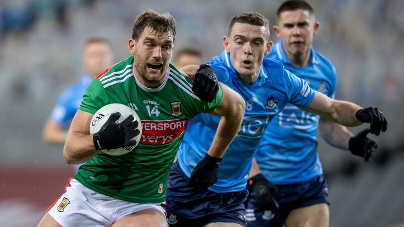 Aidan O’Shea: was left isolated too often in attack as final quarter was played out along wholly predictable lines. Photograph: Morgan Treacy/Inpho