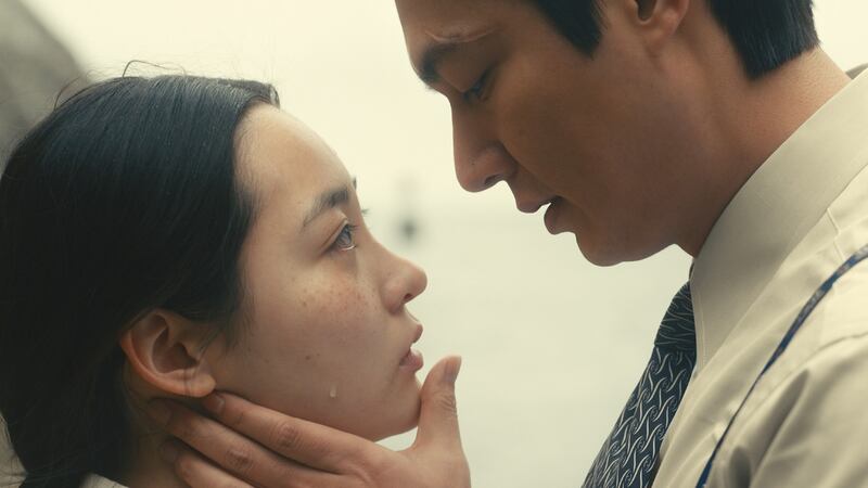 Minha Kim and Lee Min-Ho in Pachinko