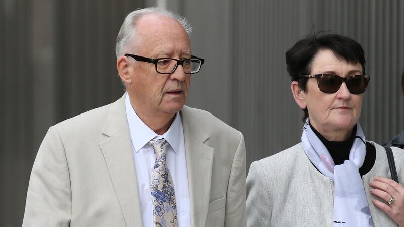 As they left court, Patric and Geraldine Kriégel hugged the gardaí and said “well done” to them. Photograph: Collins Courts