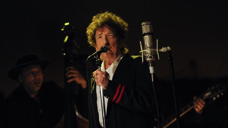 Shape shifter: Bob Dylan performs on Late Show with David Letterman in 2015. Photograph: Jeffrey R Staab/CBS