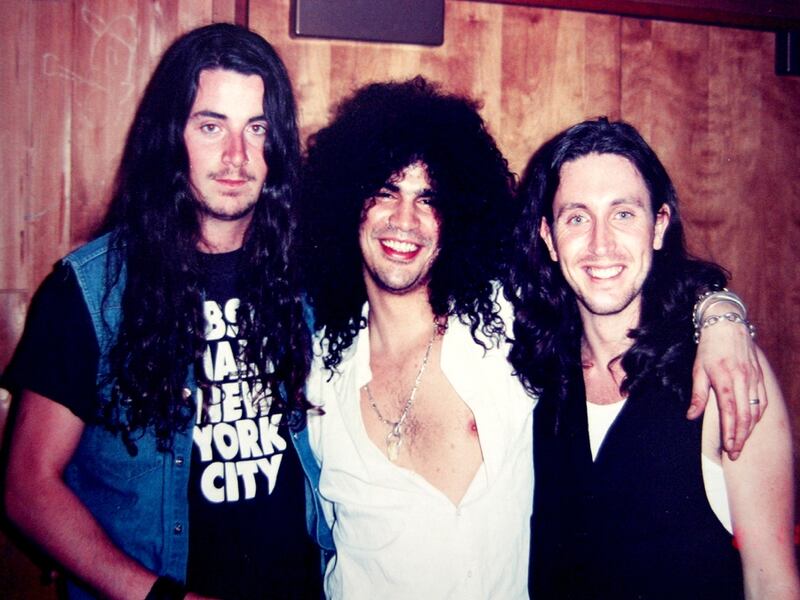Anthony and Brendan Morrissey with Slash of Guns N' Roses