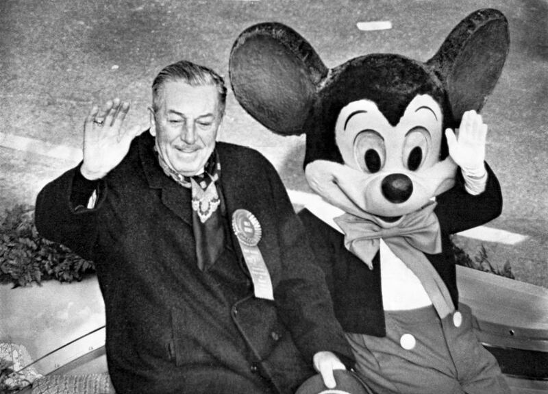 Cartoon figures such as Mickey Mouse are protected by films in which they feature. Photograph: Bettmann Archive/Getty Images)