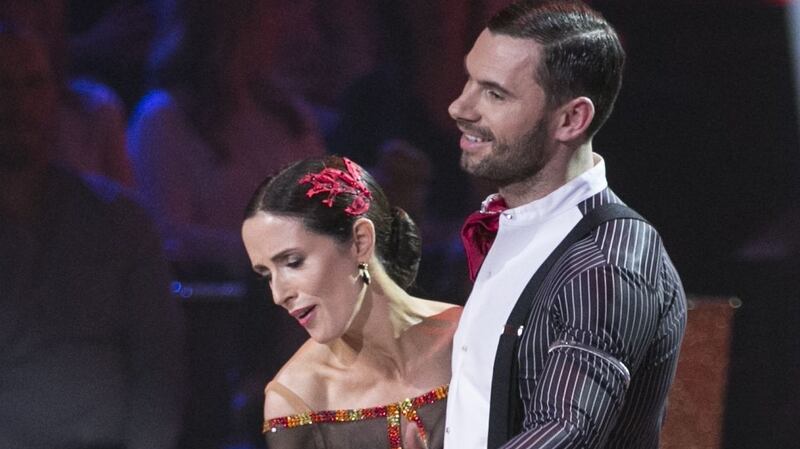 Broadcaster Maia Dunphy and Robert Rowinski  the momDancing with the Stars. Photograph: