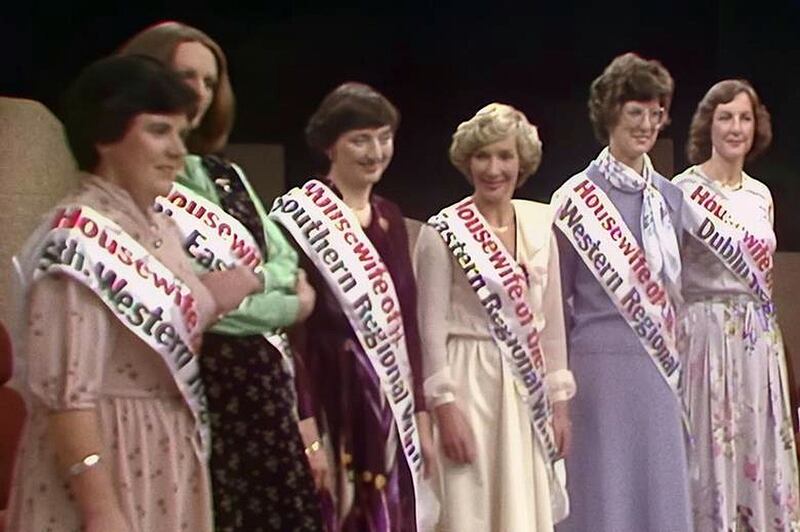 A still from RTÉ's Housewife of the Year
 