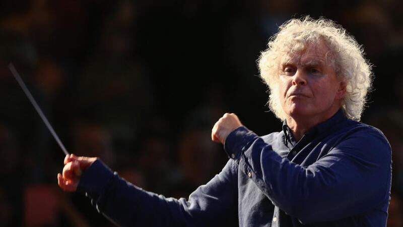 Simon Rattle: conducted the London Symphony Orchestra at the National Concert Hall in Dublin. Photograph: Dan Kitwood/Getty