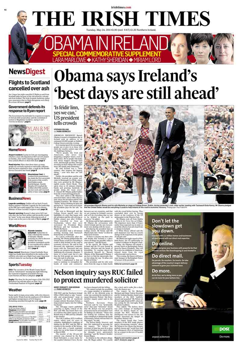 May 24, 2011 - Barack Obama Visits Ireland