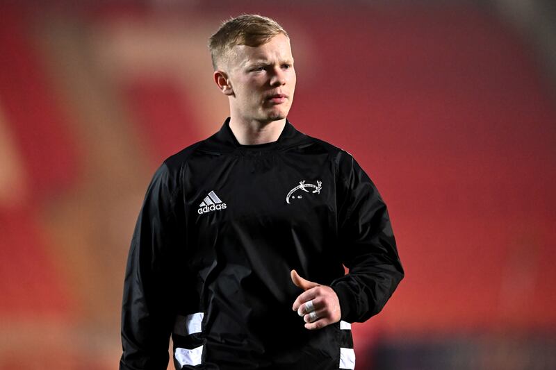 Ethan Coughlan starts for Munster in their friendly against Harlequins. Photograph: Ashley Crowden/Inpho