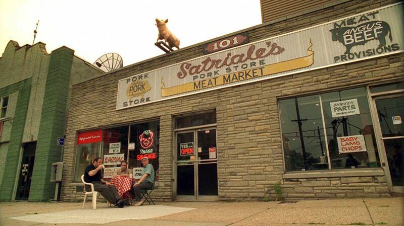 The fictional Satriale’s in Kearny, New Jersey. The store was created in an available storefront on Kearny Avenue. Photograph: HBO/The New York Times                      
