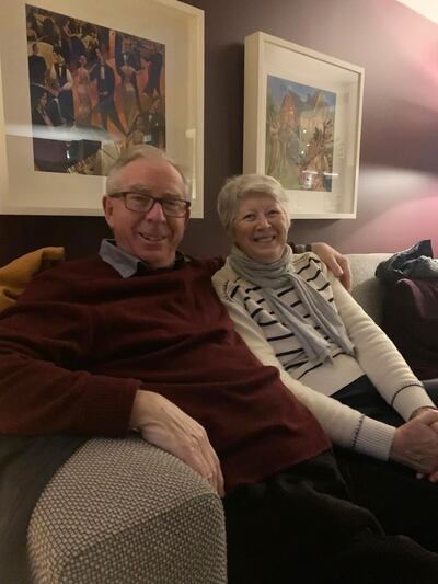 John Leeson with his wife, Margaret.