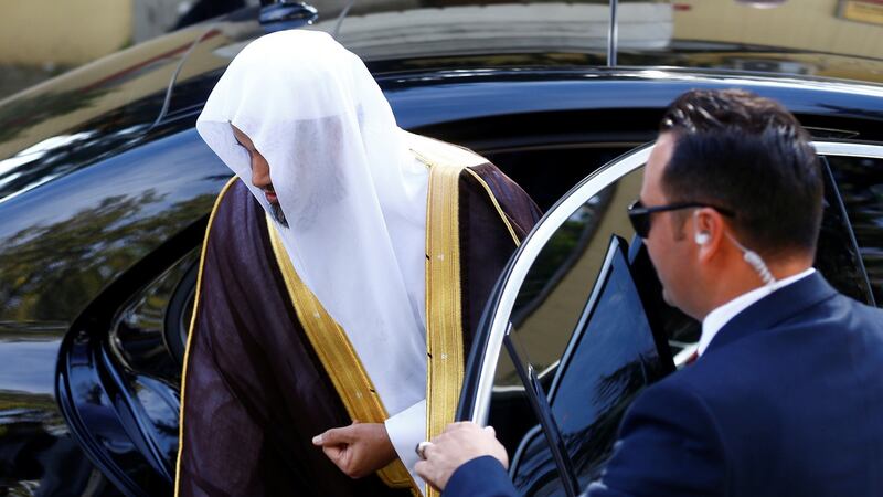 Saudi public prosecutor Saud al-Mojeb ended a three-day visit to Istanbul during which he held talks with Turkish officials. Photograph: Osman Orsal/Reuters