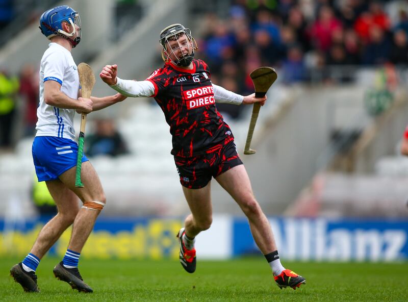 Cork's Jack O'Connor celebrates scoring a goal against Waterford at Páirc Uí Chaoimh. Photograph: Ken Sutton/Inpho