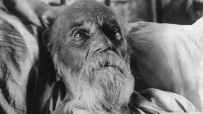 Jeremiah O’Donovan Rossa, one of the leaders of the Fenian movement in Ireland, on his death bed in New York in January 1911. Photograph: Getty Images.