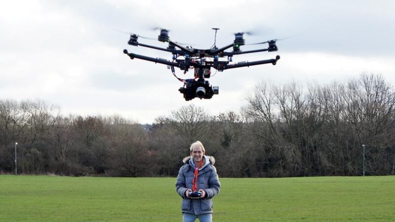 Flying without a licence?: If you want to use your drone to sell images or footage you’ll need an aerial-work permit from the Irish Aviation Authority. Photograph: Richard Newstead/Moment/Getty