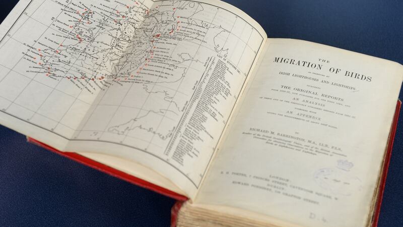 Richard Barrington’s book at the Collections Resource Centre in Swords, Co Dublin. Photograph: Dara Mac Dónaill