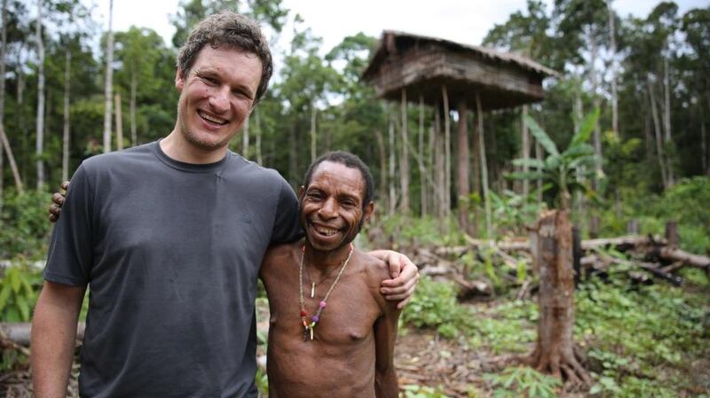 Will Millard in ‘My Year with the Tribe’. Photograph: BBC