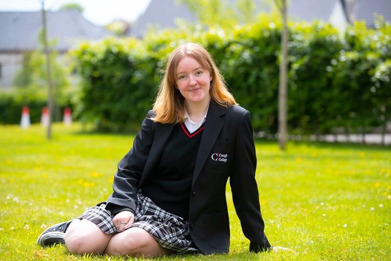 Leah Quigg, a Leaving Cert student at Creagh College, Gorey, Co Wexford.