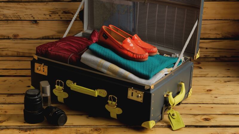 Modern luggage with an old fashioned look of steamer trunks is proving a hit