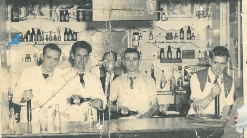 Pulling a pint in St Finbarr’s, one of the most popular Irish clubs in the city. Photograph: Coventry Irish Society