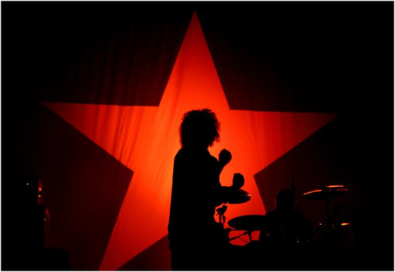 Lead singer Zack de la Rocha performs with Rage Against the Machine in Dublin, 2010. Photograph: Dara Mac Dónaill