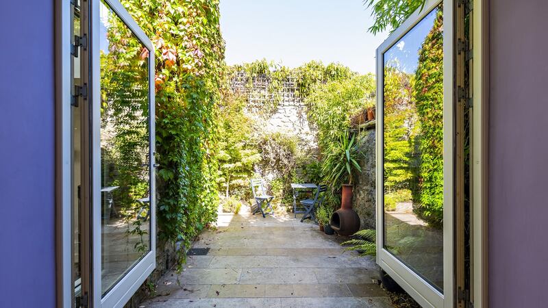 Door from dining area
