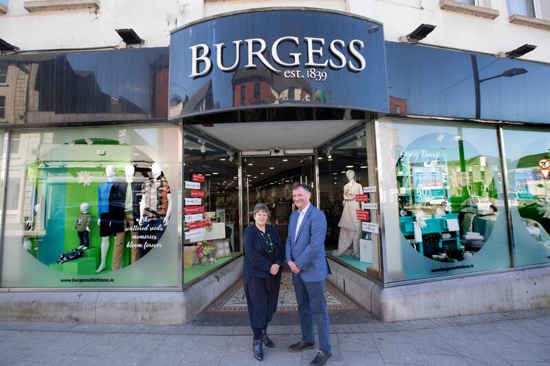 Rosie Boles and her husband Alastair outside Burgess, Athlone. Co Westmeath. Photograph: Brian Farrell