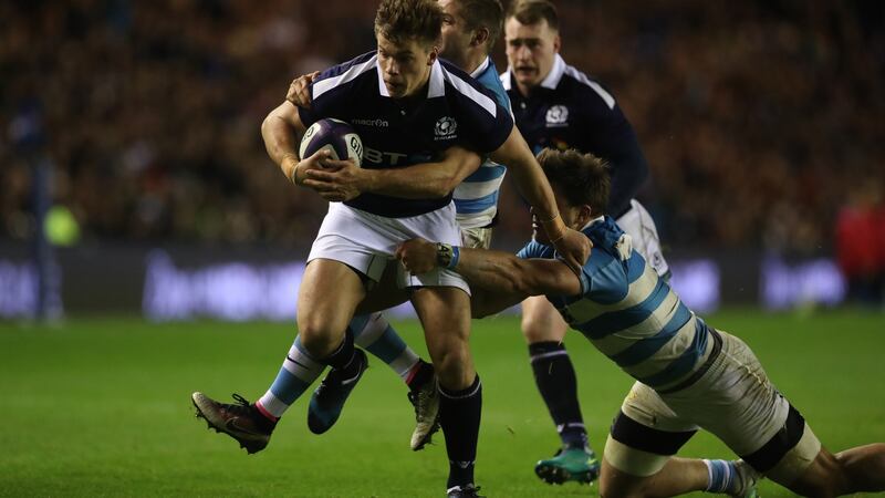Huw Jones: could have a bright future with Scotland, and even the Lions. Photograph: Ian MacNicol/Getty