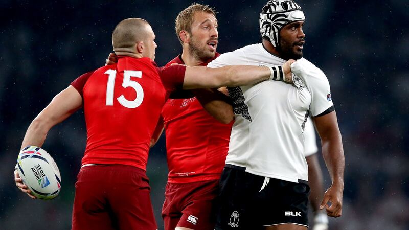 Fiji captain Dominiko Waqaniburotu. Photograph: James Crombie/Inpho