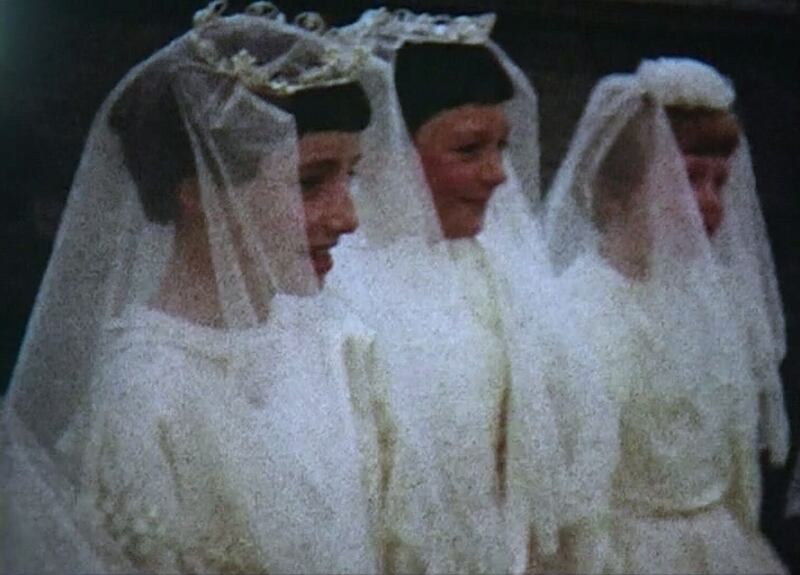 Irish girls on their First Communion Day in a still from Sinéad O'Shea's film Pray for Our Sinners