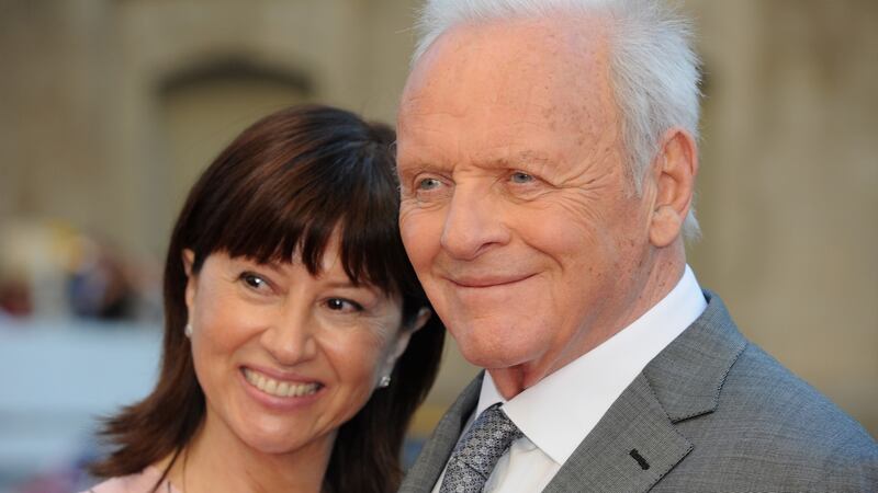 Stella Arroyave and Anthony Hopkins