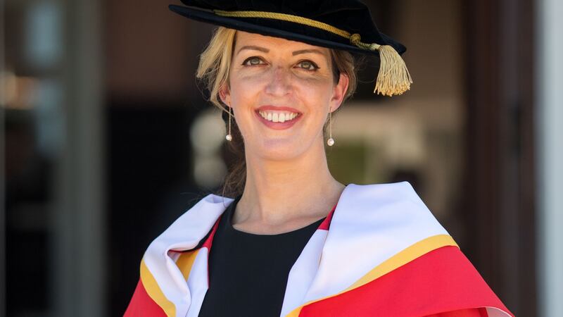 Vicky Phelan was awarded an honorary doctorate at the University of Limerick. Photograph:  Sean Curtin/True Media