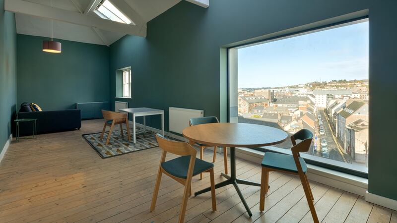 Restored apartment living area