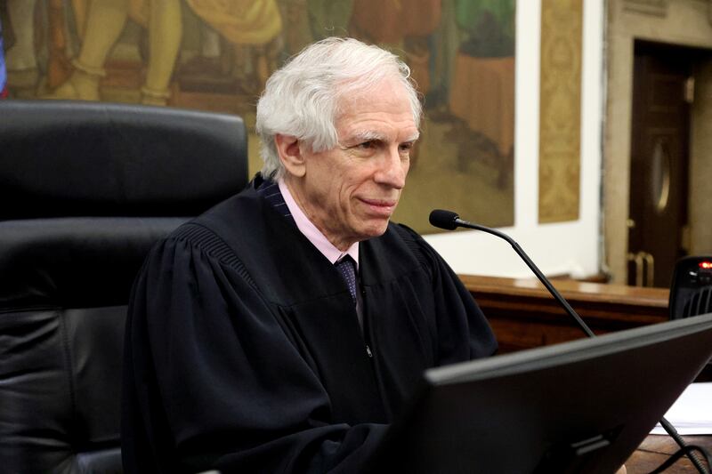 Judge Arthur Engoron also banned Mr Trump from serving as an officer or director of any New York corporation for three years. Photograph: efferson Siegel/New York Times