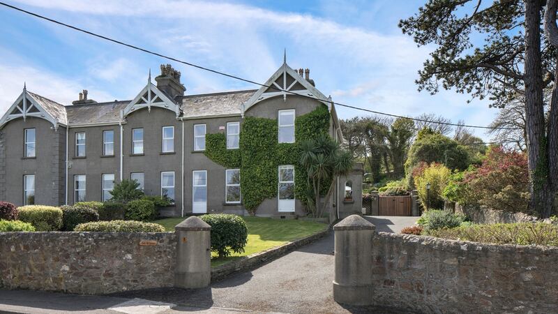 A street-level view of house exterior