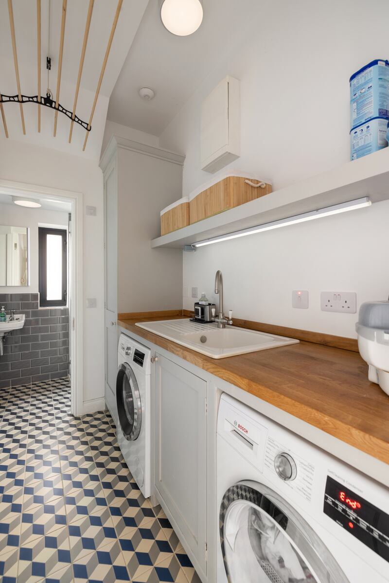 Utility with Sheila Maid clothes rack. Photograph: Andrew Nolan