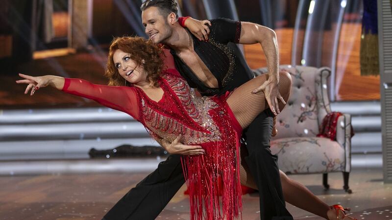 Clelia Murphy and Vitali Kozmin get to grips with the cha cha. Photograph: Kyran O’Brien