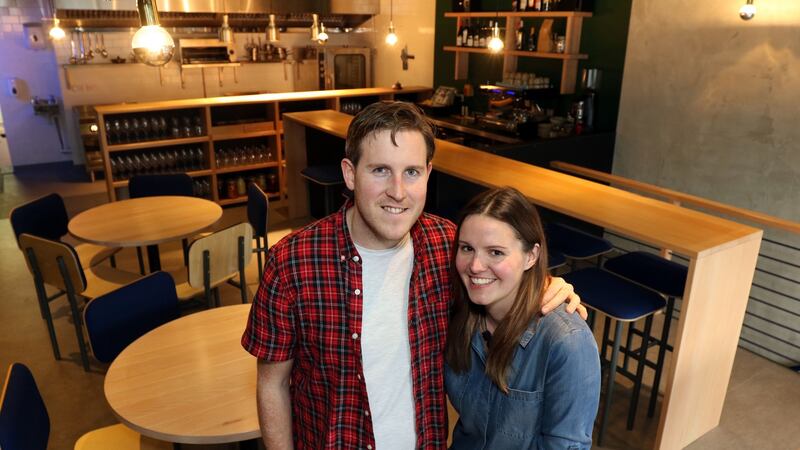 Barry Fitzgerald and Claremarie Thomas, owners of Bastible restaurant, Portobello, Dublin. Photograph: Nick Bradshaw