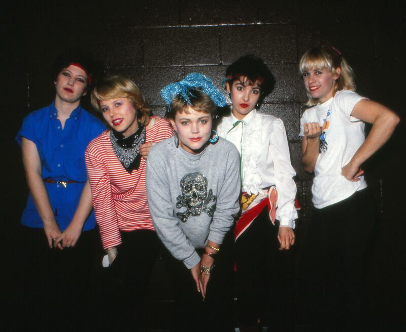 The Go-Go’s in 1980: Margot Olavarria, Gina Schock, Belinda Carlisle, Jane Wiedlin and Charlotte Caffey. Photograph: Randy Bachman/Getty