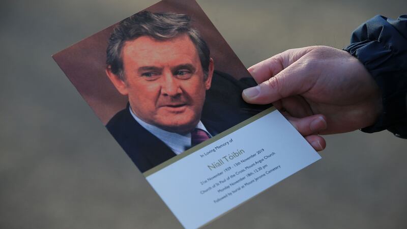 Funeral of Níall Tóibín. Photograph: Nick Bradshaw