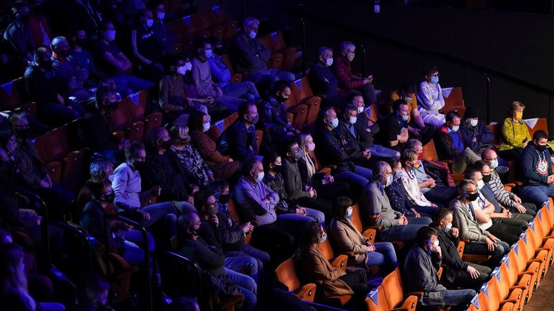 Fans at the Crucible as part of the UK’s pilot events. Photo: Zac Goodwin/PA Wire