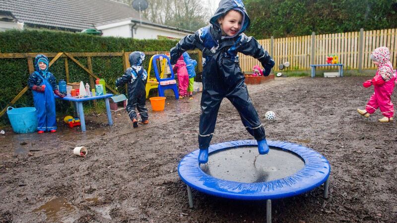 Pre-school on Miina Murphy’s family farm in Kildinan, Co Cork. Photograph:  Daragh Mc Sweeney/Provision