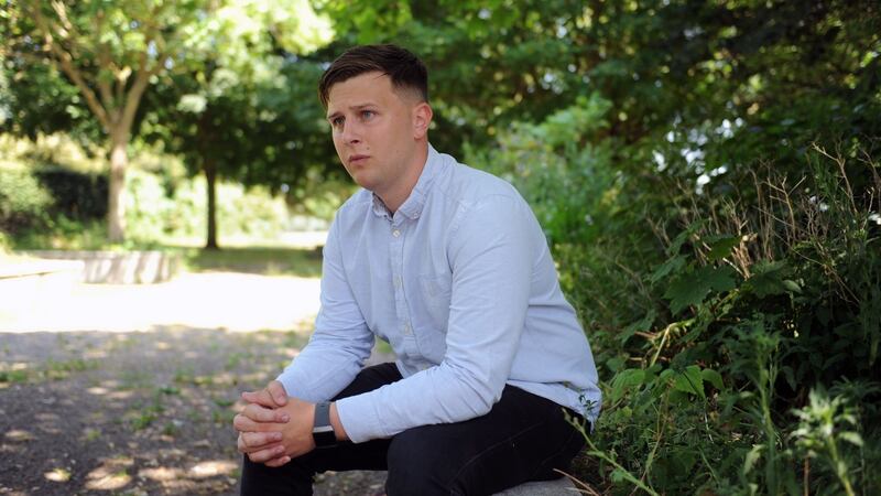 Niall Behan pictured in Fairview Park in Dublin, where his uncle Declan Flynn was murdered in September 1982. Photograph: Aidan Crawley