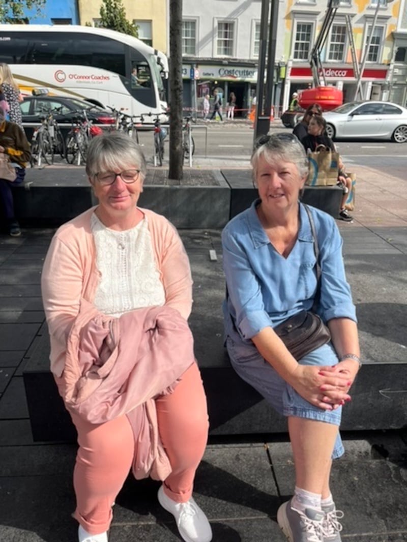 Friends Annette O’Mahony (62) and Sheila Hegarty (64)