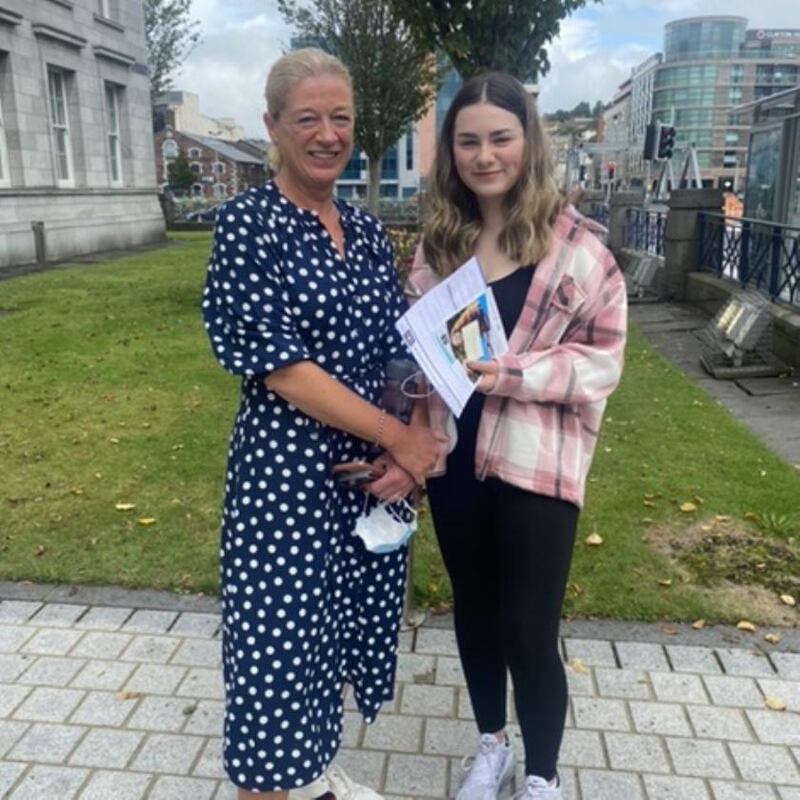 Grace Madden with her mother, Jane.