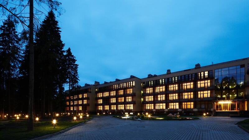 The outside of the hotel which one reviewer likend to ‘a transit hotel in Poland’. Photo: Booking.com