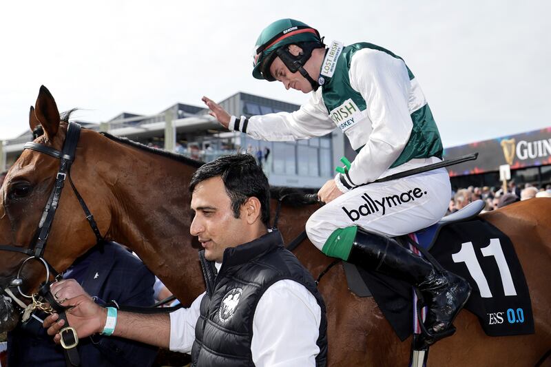 Joseph O'Brien's Nurburgring landed the Galway Hurdle during the summer and warmed up for the Irish Cesarewitch with a good effort behind Fighter at the Irish Champions Festival. Photograph: Laszlo Geczo/Inpho