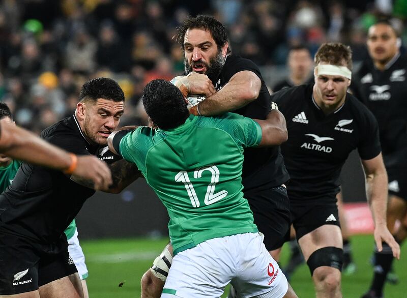 Sam Whitelock is among those set to play his last Test for New Zealand in Saturday's Rugby World Cup final. Photograph: Andrew Cornaga/Photosport/Inpho