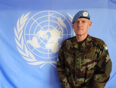 Lt Col Tom Fox at Camp Shamrock in Debel, Lebanon