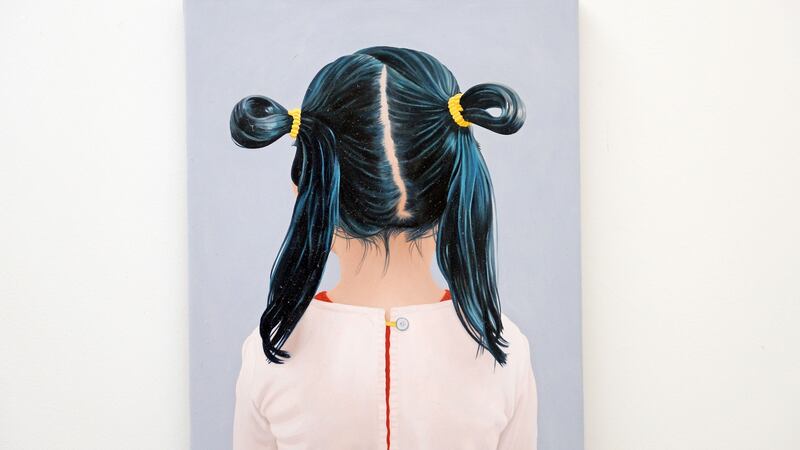 Girl with Bun, by Christina Bunello, which takes pride of place in Gore Grimes’ home. Photograph: Eric Luke